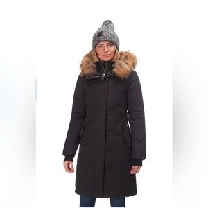 Like new Mackage Harlowe Coyote Fur Trim Down Jacket size XS